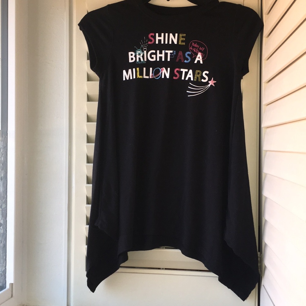 Black Flowy Jessica Simpson Shirt